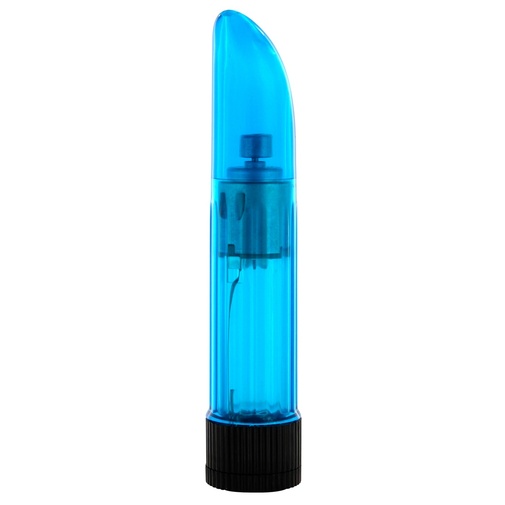 Kisebb méretű, áttetsző kék vibrátor - Lady Finger