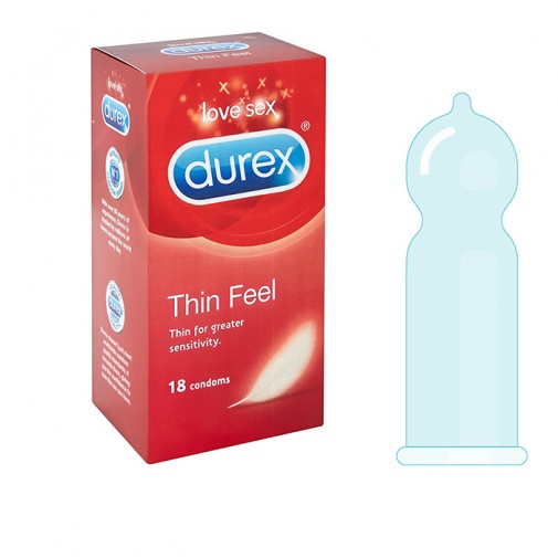 Durex Feel Thin óvszer nagy, 18 darabos csomagolásban