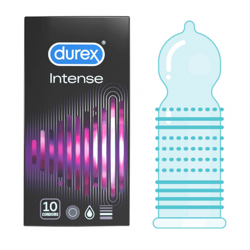 Stimuláló Durex Intense óvszer 10 darabos csomagolásban