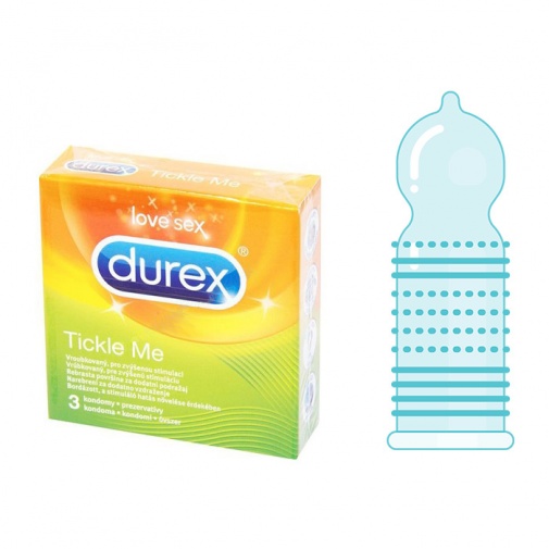 Durex Tickle Me óvszer 3 darabos csomagolásban