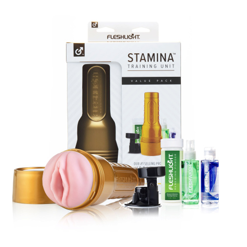 Fleshlight Stamina Training Unite - az összes szükséges segédeszközt tartalmazó csomag a tökéletes maszturbáció érdekében