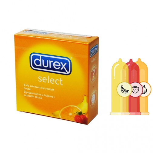 Durex Select 3 óvszert tartalmazó csomagolás