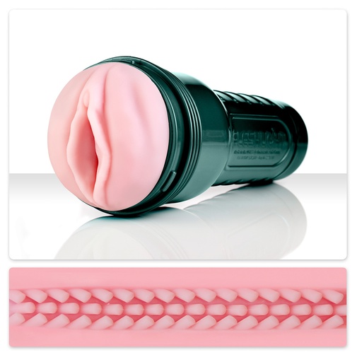 Vibráló vagina a Fleshlight márkától részletes belső szerkezettel